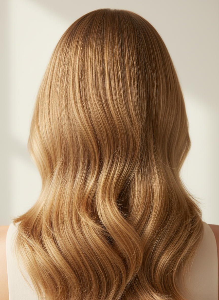 Beautifully styled hair